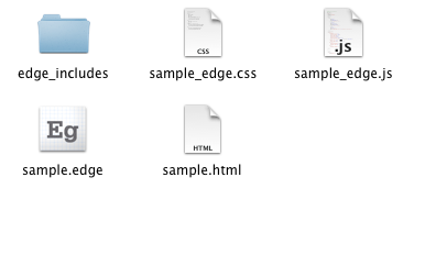 Adobe Edge Previewの書き出しファイルを要点だけチェック